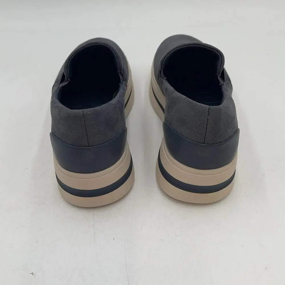 Clarks Audreigh Eve Shoes Womens Dark Blue Slip On Comfort Size 5.5